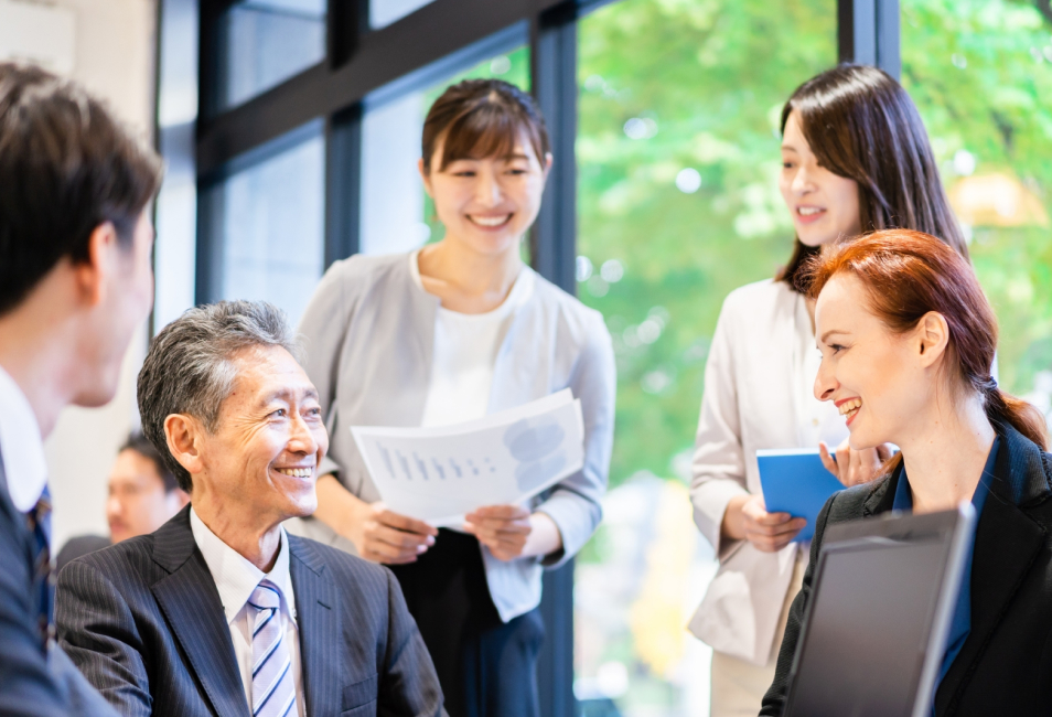 会話している様子